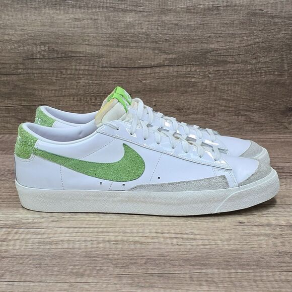 Nike Blazer \'77 Vintage Low Soccer Men\'s Sz 15 White Green Sneakers (DJ6193-100) main image 9